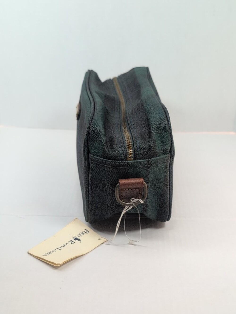 Vintage Polo Ralph Lauren Black Watch Tartan Drop Kit Toiletry Bag NWT Deadstock - Picture 4 of 12